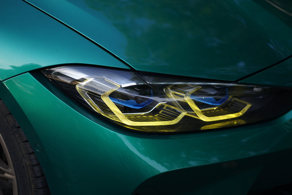 Laser Style Headlights for BMW 4 Series G22 G23 G26 G8x M3 M4 (2021 - Present) Assembly Upgrade, Amber DRL