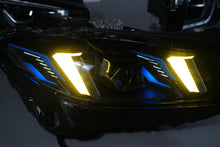 Load image into Gallery viewer, Snake Eyes Style Headlights for BMW 4 Series G22 G23 G26 G8x M3 M4 (2021 - Present) Assembly Upgrade, Amber DRL