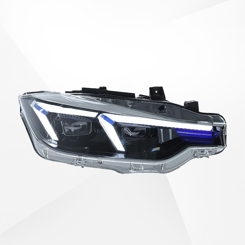 Applicable to 2013-2018 BMW 3 Series F30 LED Headlight Assembly, High-end Lens, Streamer Turn Signal