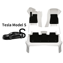 Load image into Gallery viewer, Special for Tesla Model S (2012-2021) Leather Floor Mat Fully Surrounded By All-Weather Floor Mat