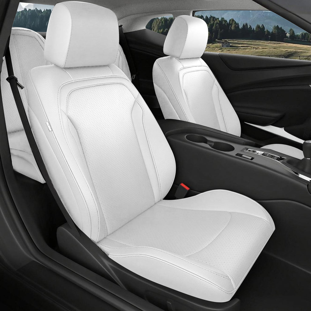 Custom Fit Seat Covers for Chevy Camaro Coupe (LT/LS/RS/SS)(2016-2025) – Full Set, Waterproof Faux Leather