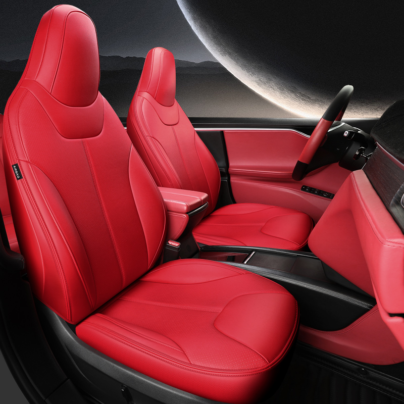 For Tesla Model S/X Seat Covers 2012–2024 5–7 Seat Nappa Leather Full Set