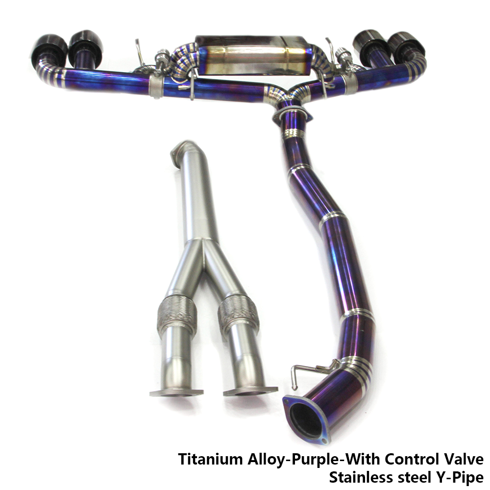 For Nissan GTR R35 2008–2023 Titanium Valved Exhaust System – Full Turbo-Back Upgrade