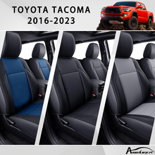 Load image into Gallery viewer, Custom For Toyota Tacoma Crew Cab (2016-2023) Luxury Leather Car Seat Cover Full Set