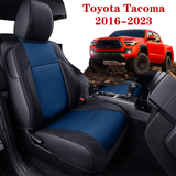 Custom For Toyota Tacoma Crew Cab (2016-2023) Luxury Leather Car Seat Cover Full Set