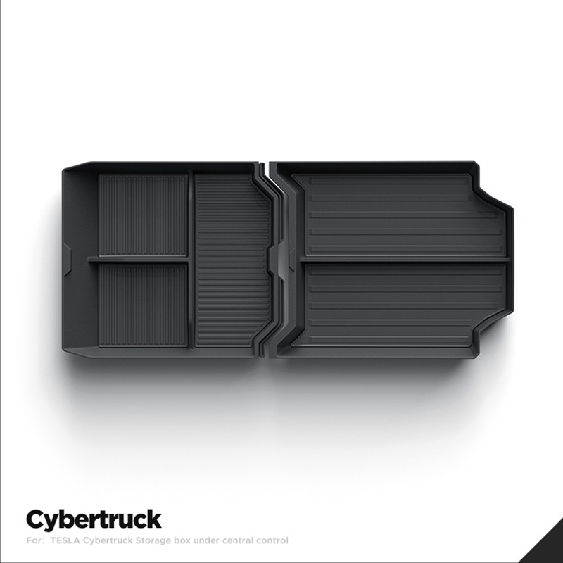 Suitable for 2023-2024 Tesla Cybertruck Pickup Central Console Storage Box Upgrade