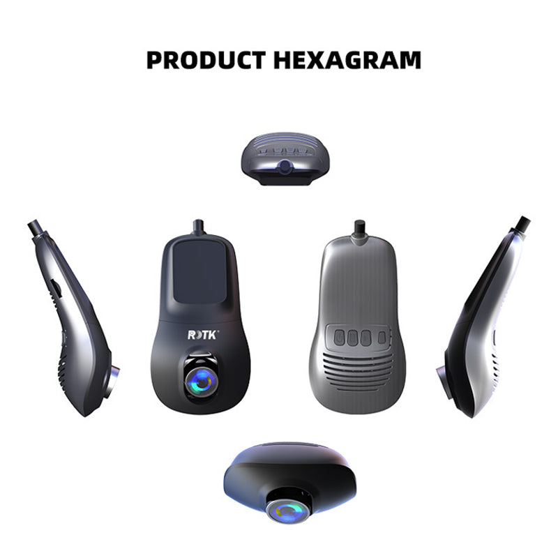 Dash Camera Kit 4K Resolution with Front, Rear Cameras, GPS