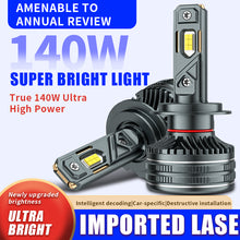 Load image into Gallery viewer, LED Headlight Bulbs, H11/H4/9005 (HB3)/9006 (HB4) Compatible, 140W 65800 LM 6000K (2-Pack)