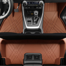 Load image into Gallery viewer, Custom for Toyota RAV4(2013-2024) Leather Floor Mat Fully Surrounded By All-Weather Floor Mat