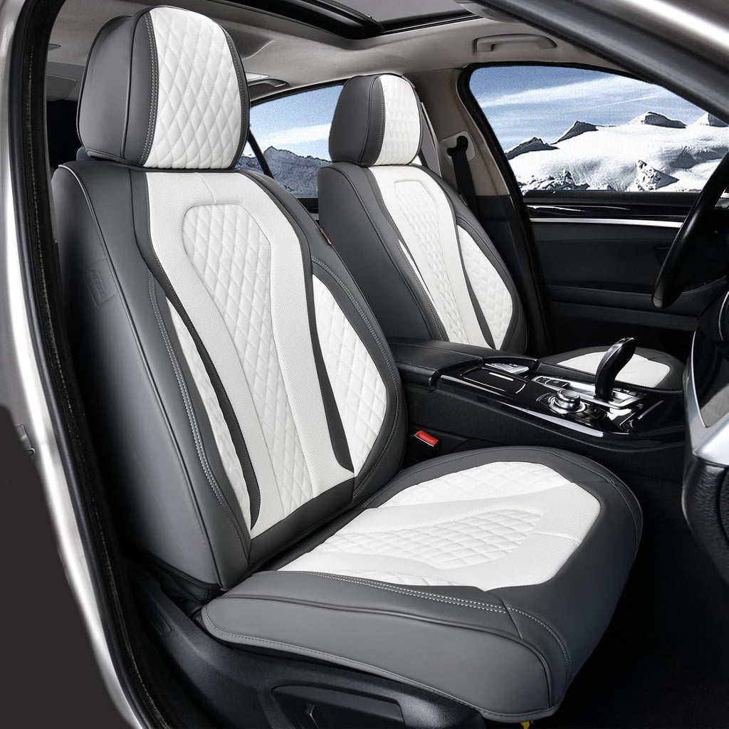 Amancarport Nappa Leather Car Seat Cover Universal Fit for Most Vehicles