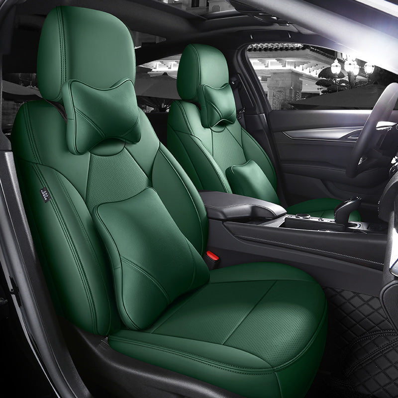 Custom Fit 360° Leather Seat Covers for Cadillac CT4/CT5 (2020–2025) – Full Set, Luxury Design