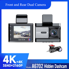 Load image into Gallery viewer, 2025 New Car Dash Cam - 3 Views, 4K+1K Resolution, High-Quality Night Vision, Wi-Fi &amp; GPS
