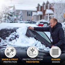 Load image into Gallery viewer, Windshield Cover for Ice and Snow | Heavy Duty 600D Oxford Fabric | Windshield Protector for Cars, SUVs