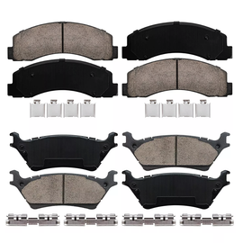 Front and Rear Ceramic Brake Pads Kit for 2010 - 2017 Ford F-150 OEM AL3Z2001A/CL3Z2200A