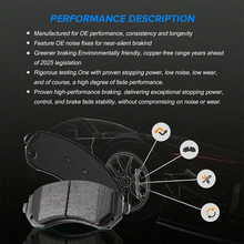 Load image into Gallery viewer, Front And Rear Ceramic Brake Pads For 2007-2022 Honda CR-V