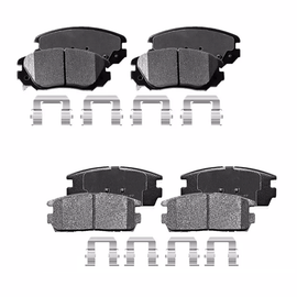 Front and Rear Ceramic Disc Brake Pads for 2010 - 2017 Chevy Equinox GMC Terrain