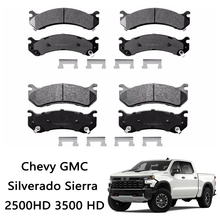 Load image into Gallery viewer, Front &amp; Rear Ceramic Brake Pads For Chevy GMC Silverado Sierra 2500HD 3500 HD