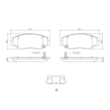 Load image into Gallery viewer, Front Ceramic Brake Pads for Honda Accord 2003-2017 Civic 2012-2021 CR-V 2002-2016