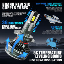 Load image into Gallery viewer, Shining Star LED Headlight Bulbs, H11/H4/9005 (HB3)/9006 (HB4) Compatible, 200W 98600 LM 6000K (2-Pack)