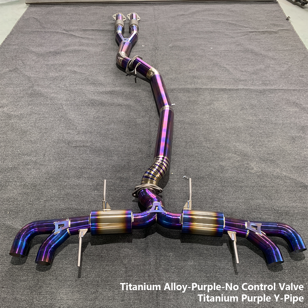 Titanium Exhaust System for Nissan GTR R35 (2008–2023) Non-Valved