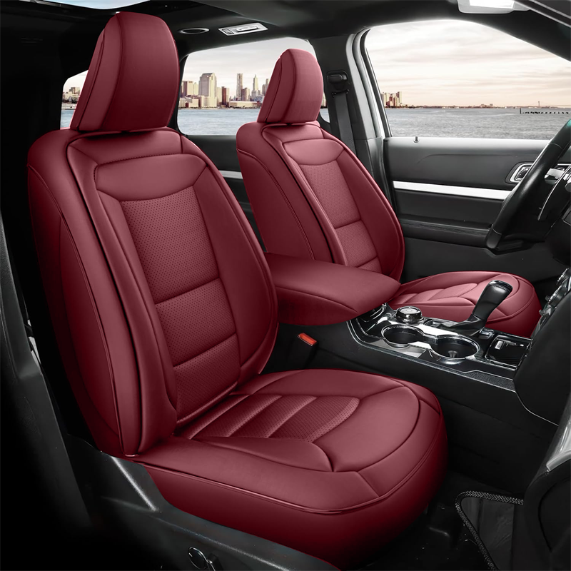 Amancarport Custom Fit Car Seat Covers Full Set For Ford Explorer 6-7 Seats (2020-2025)