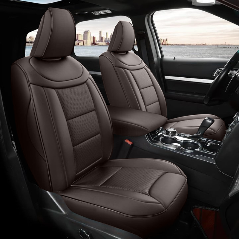 Amancarport Custom Fit Car Seat Covers Full Set For Ford Explorer 6-7 Seats (2020-2025)