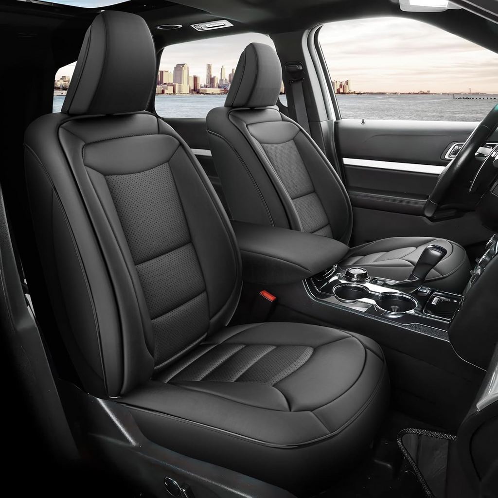 Amancarport Custom Fit Car Seat Covers Full Set For Ford Explorer 6-7 Seats (2020-2025)