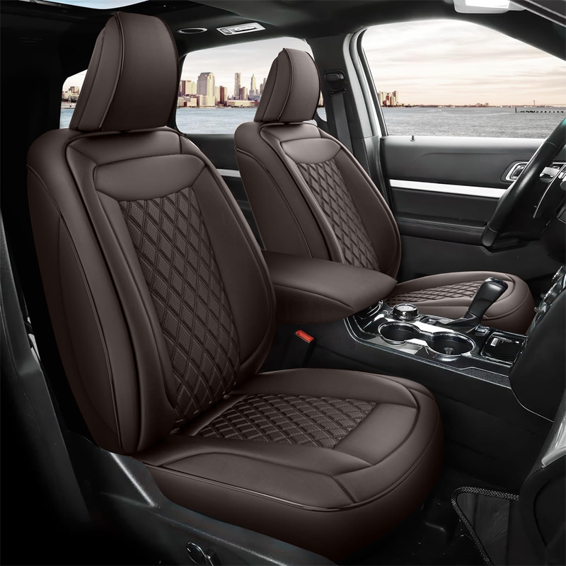 Amancarport Custom Fit Car Seat Covers Full Set For Ford Explorer 6-7 Seats (2020-2025)
