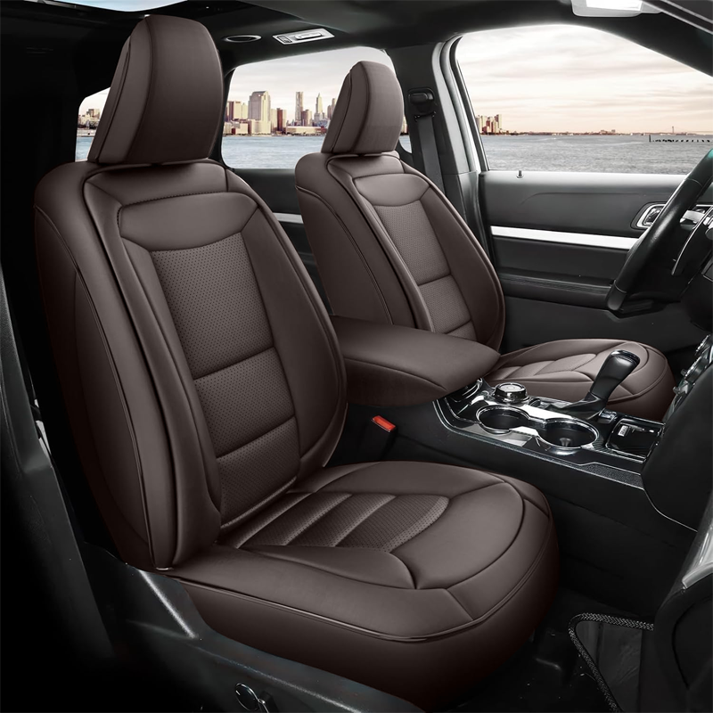 Amancarport Custom Fit Car Seat Covers Full Set For Ford Explorer 6-7 Seats (2020-2025)