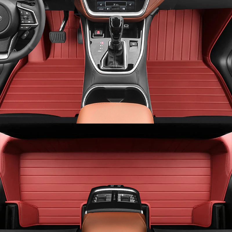 Custom Leather All-Weather Floor Mats for Subaru Forester, Crosstrek, Outback and Impreza (2009-2025)