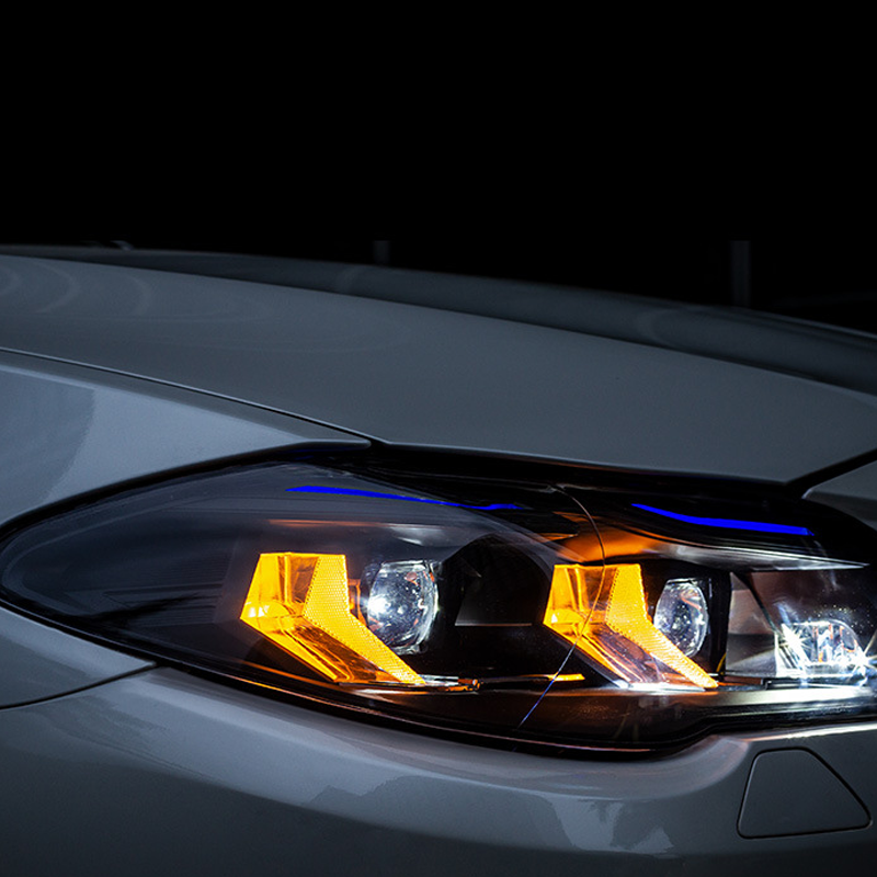 Suitable for BMW 5 Series F10/F18 LED Retrofit Dual Beam Lens Headlight Assembly 2011-2017 – Factory HID Models Only