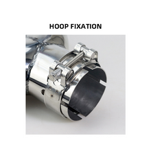 Load image into Gallery viewer, Y-Shaped Dual Outlet Exhaust Tip with Honeycomb Design – Sandblasted Stainless Steel