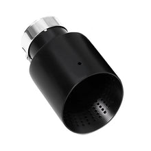 Load image into Gallery viewer, 4 Inch Stainless Steel Exhaust Tip Matte Silver or Black Honeycomb Design Universal Bolt-On