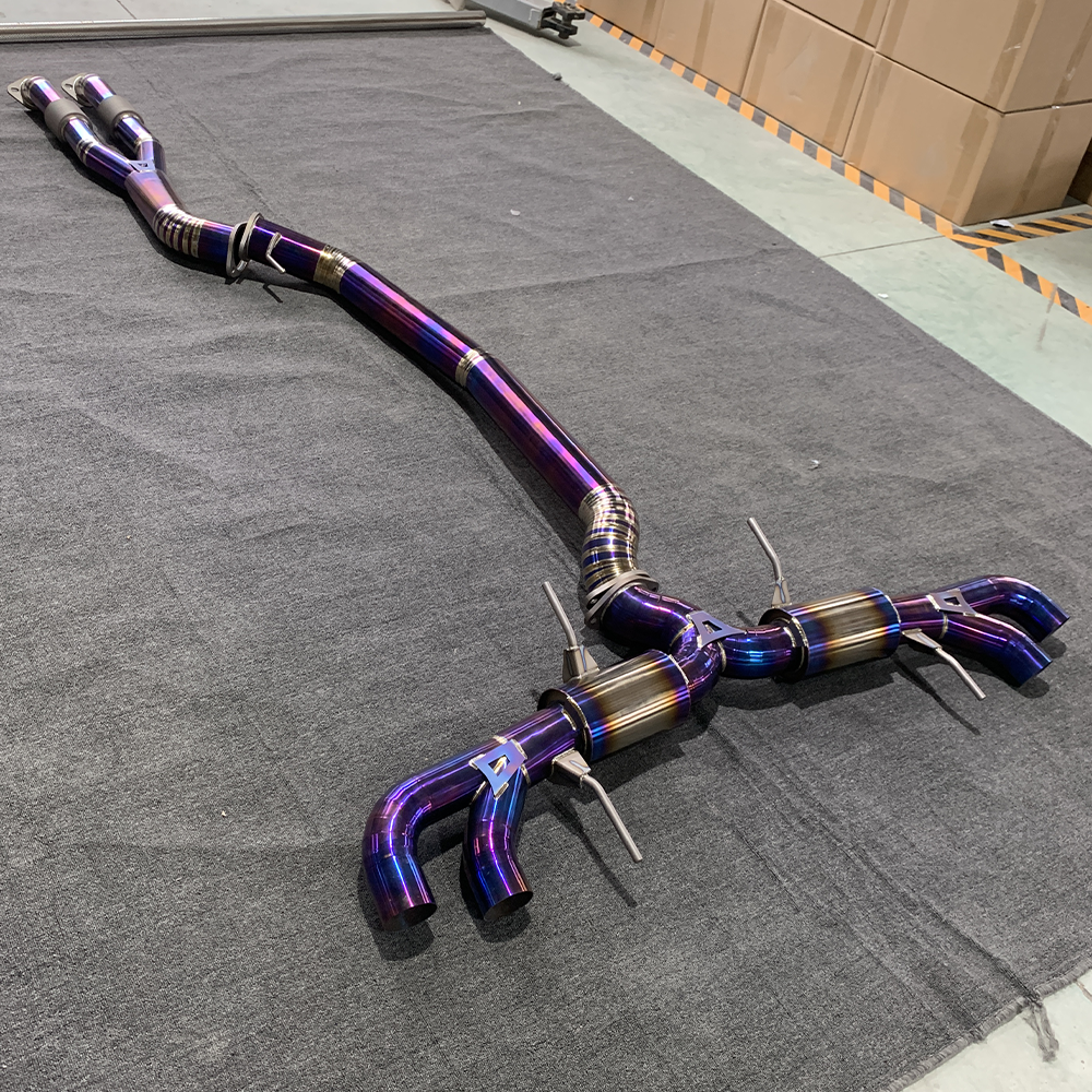 Titanium Exhaust System for Nissan GTR R35 (2008–2023) Non-Valved