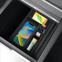 Load image into Gallery viewer, Tesla Model 3/Y Custom Storage Organizer 10-Piece Set - Highland/Juniper Floor Mats+Trunk Bucket+Phone Holder