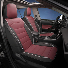 Amancarport® Universal Faux Leather Car Seat Covers – 5-Piece Waterproof Seat Protector for Most Vehicles