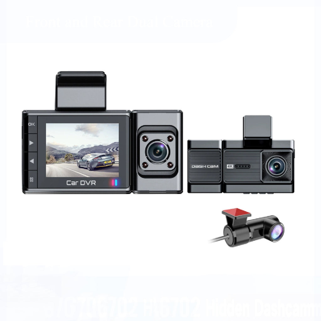 2025 New Car Dash Cam - 3 Views, 4K+1K Resolution, High-Quality Night Vision, Wi-Fi & GPS