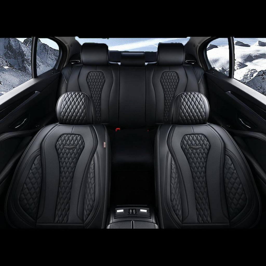 Amancarport Nappa Leather Car Seat Cover Universal Fit for Most Vehicles