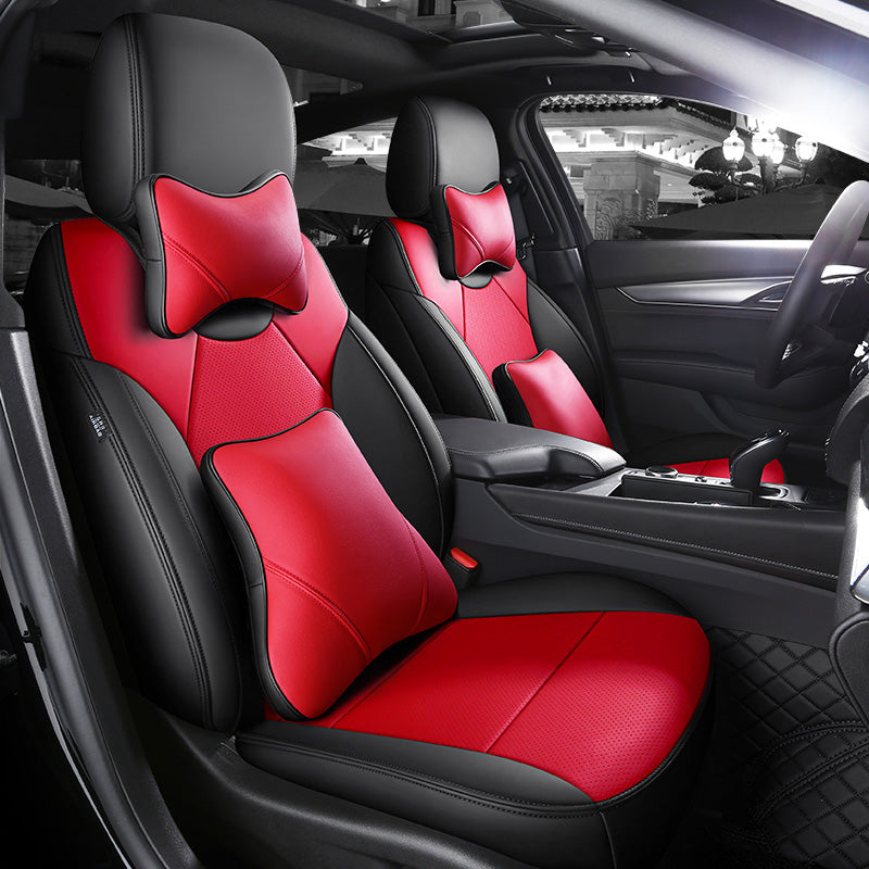 Custom Fit 360° Leather Seat Covers for Cadillac CT4/CT5 (2020–2025) – Full Set, Luxury Design