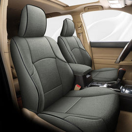 Amancarport Special Linen, Leather Car Seat Covers Full Set for Toyota 4Runner(2011-2024)