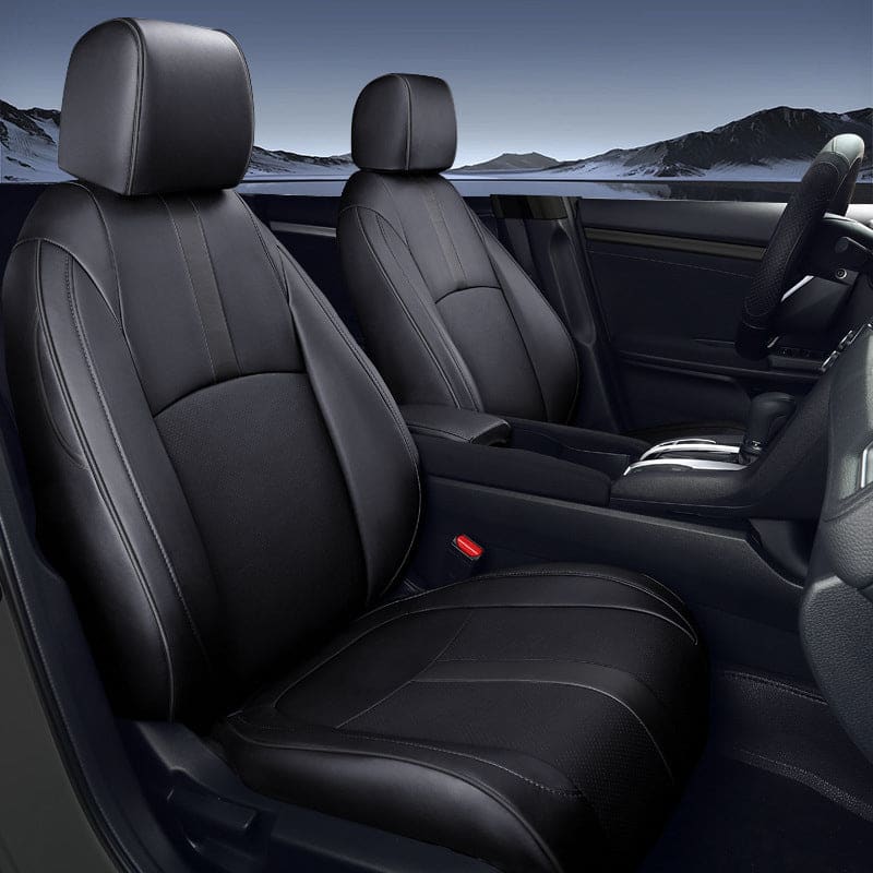Custom For Honda Civic (2016-2025) Luxury Leather Car Seat Cover Full Set