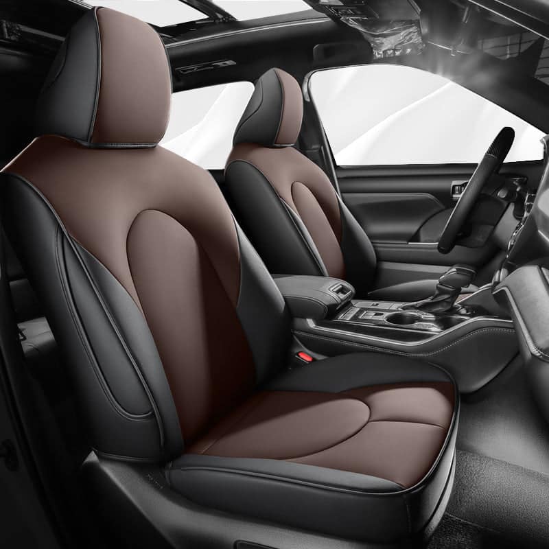 Custom for Toyota Highlander(2020-2026) Leather Car Seat Cover Full Set(Not suitable for five-seater version)