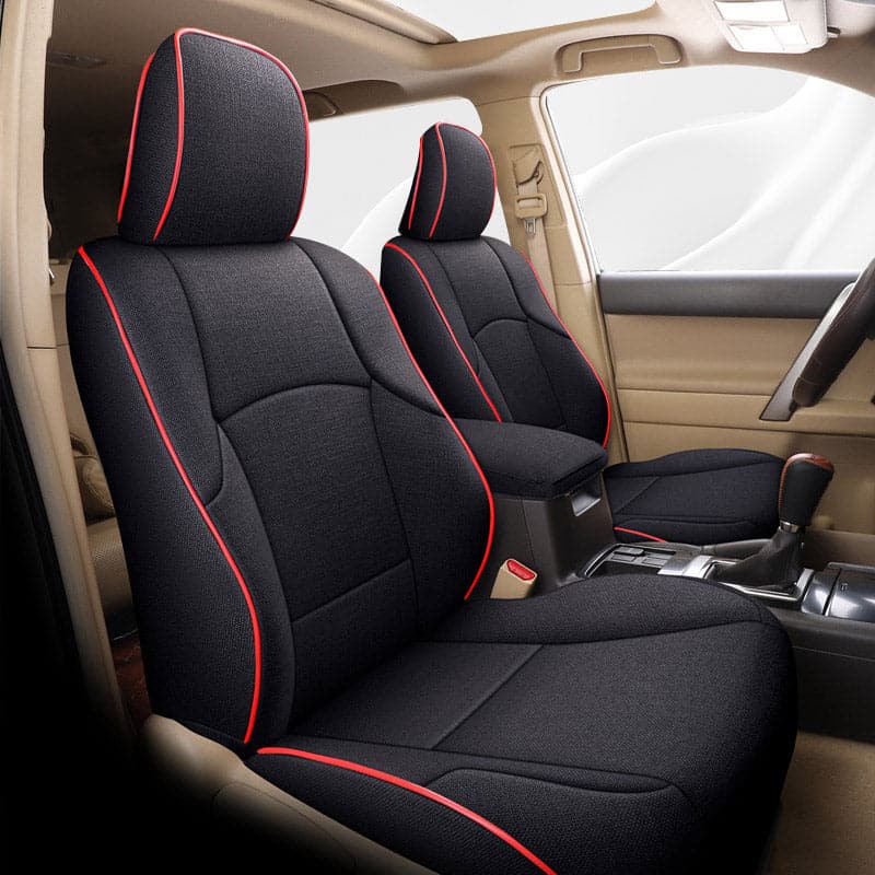 Amancarport Special Linen, Leather Car Seat Covers Full Set for Toyota 4Runner(2011-2024)
