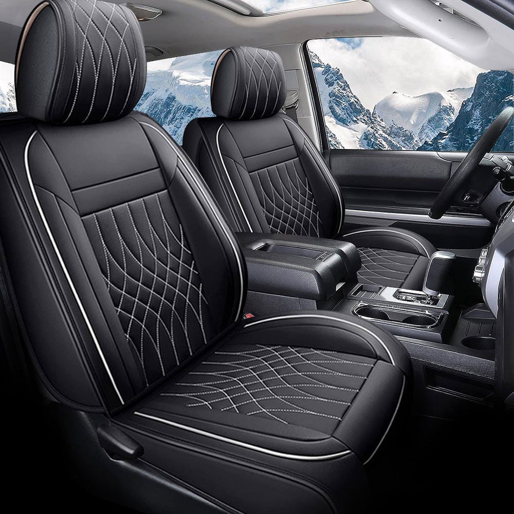Custom For Toyota Tundra (2014-2025) Leather Car Seat Covers Full Set