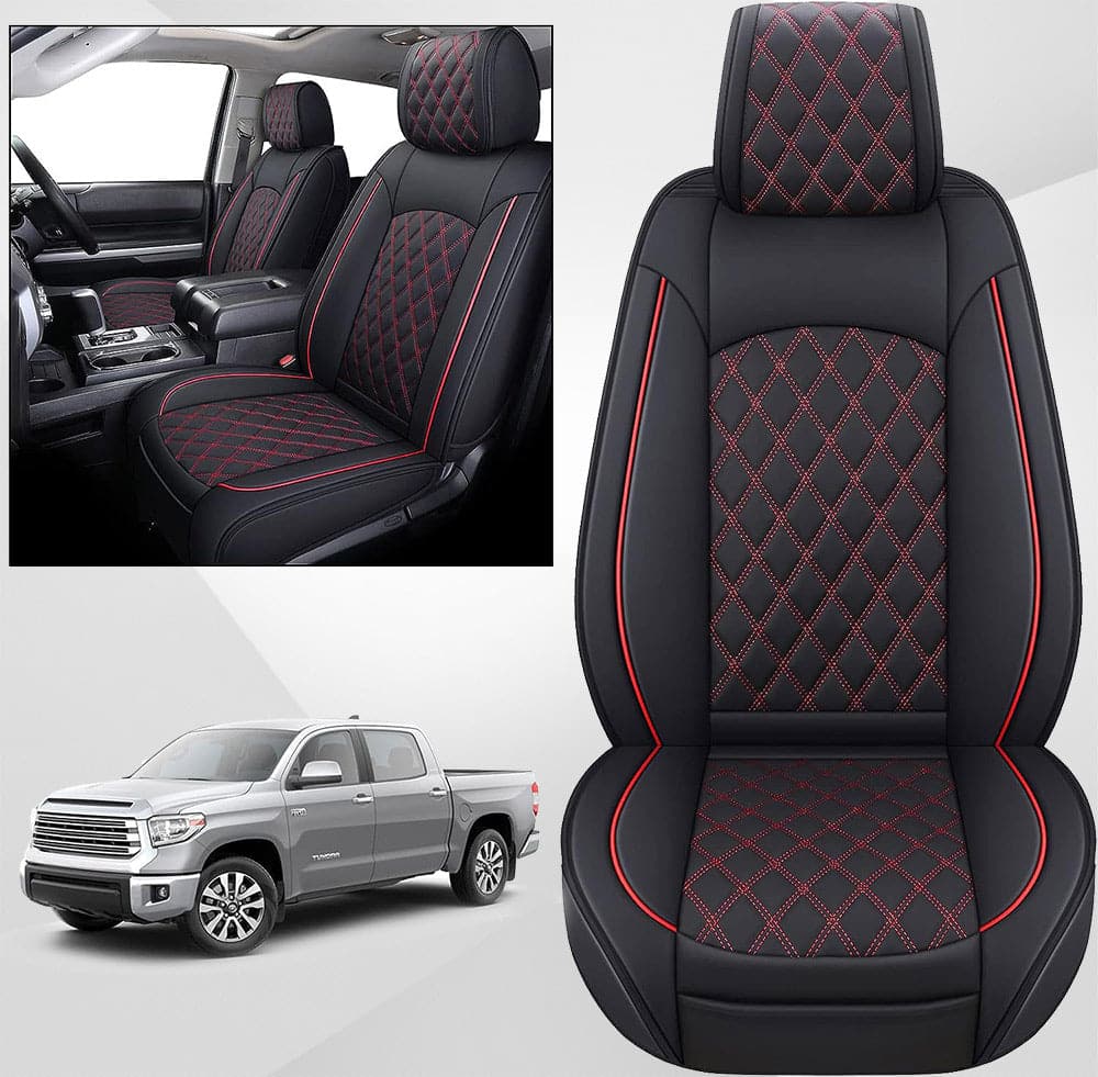 Custom For Toyota Tundra (2014-2025) Leather Car Seat Covers Full Set
