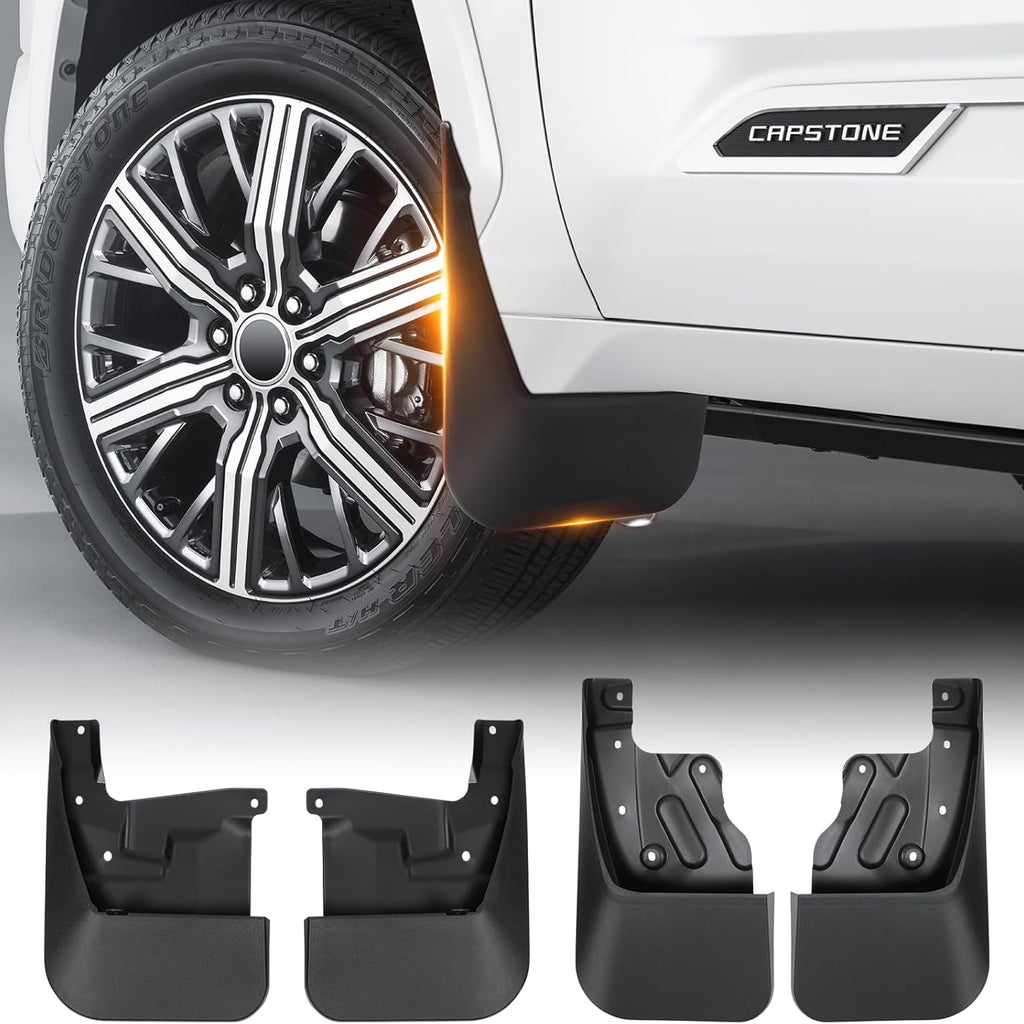 Amancarport® No-Drill Mud Flaps for Toyota Tundra 2007–2026 Custom Fit All-Weather Splash Guards (4PCS)