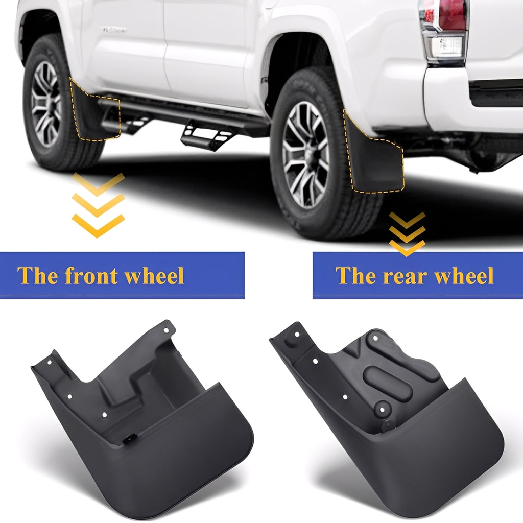 Amancarport® No-Drill Mud Flaps for Toyota Tundra 2007–2026 Custom Fit All-Weather Splash Guards (4PCS)