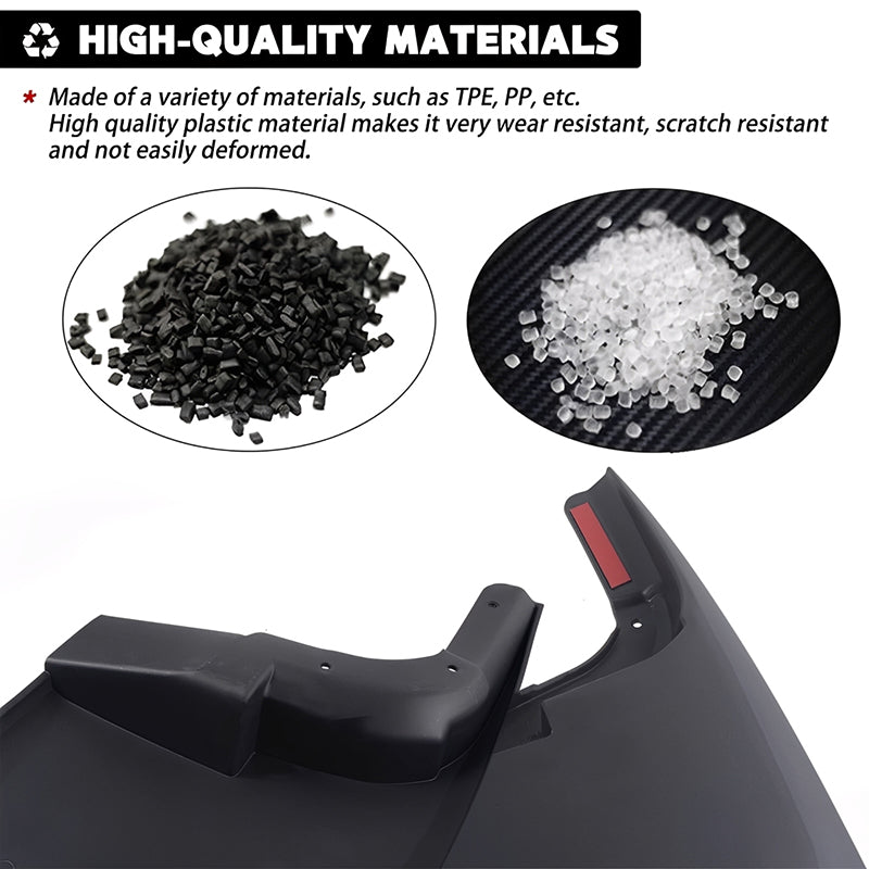 Mud Flaps for Ford F-250 / F-350 2017–2024 No-Drill Custom Fit All-Weather Front & Rear Splash Guards (4PCS)