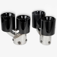 Load image into Gallery viewer, Carbon Fiber Dual Exhaust Tips for BMW M2/M3/M4 3 Series G20/G21/G23/G42 (2019+)