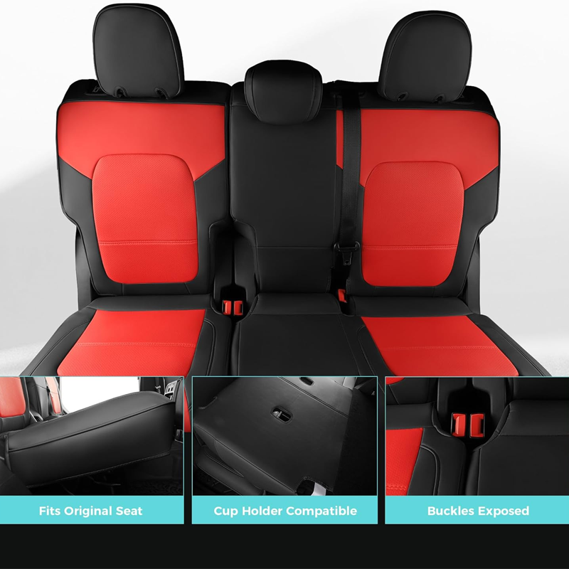 AmanCarport Custom Car Seat Covers Full Set for Ford Bronco 4 Door (2021-2026)